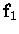 $\mbox{\bf f}_1$