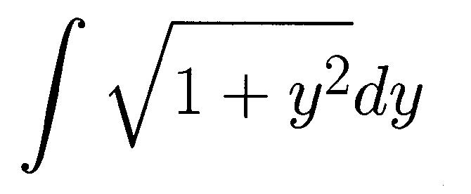 $\int\sqrt{1+y^2} dy$