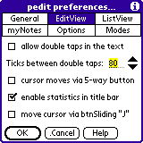 EditView Preferences