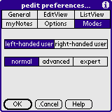 Mode Preferences