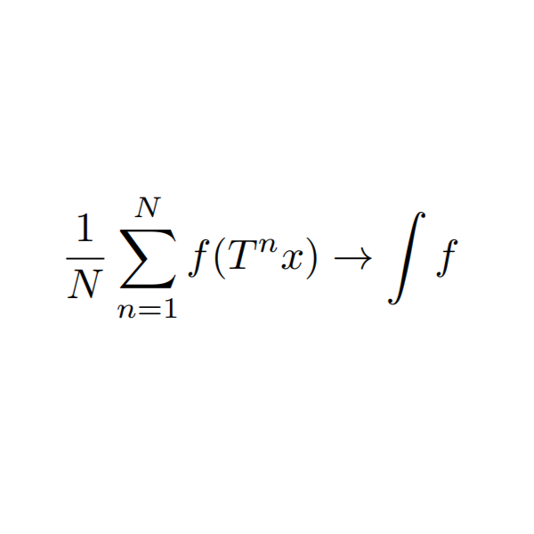 An image of the ergodic theorem